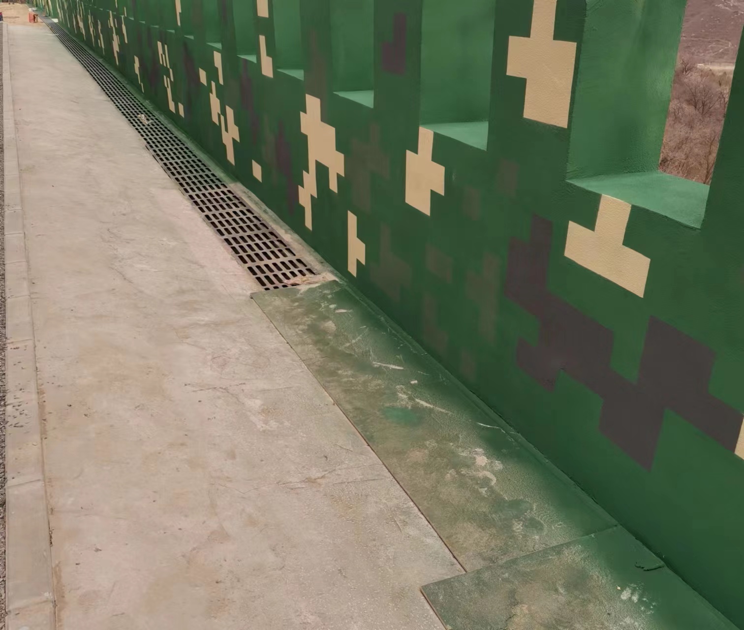 安康围墙迷彩喷涂,数迷彩漆